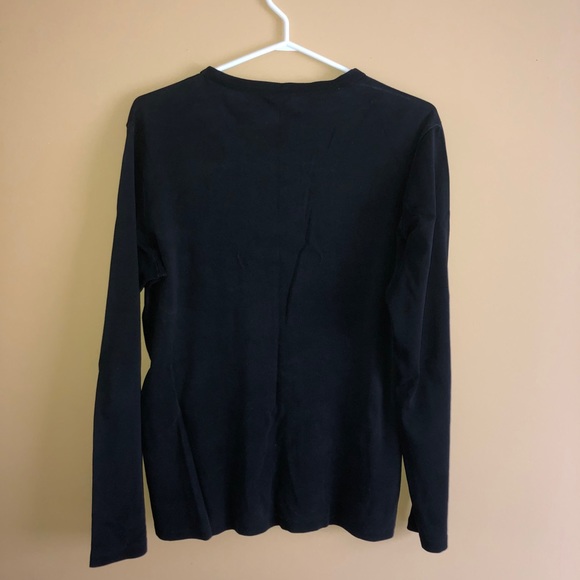 *JOE FRESH* Basic black long sleeve shirt - Picture 3 of 3